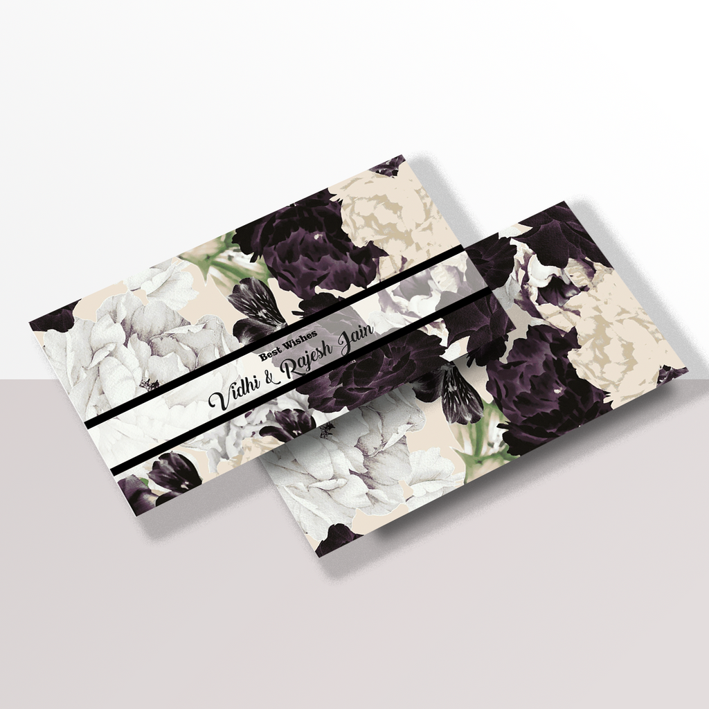 Personalised Money Envelope Midnight Bloom