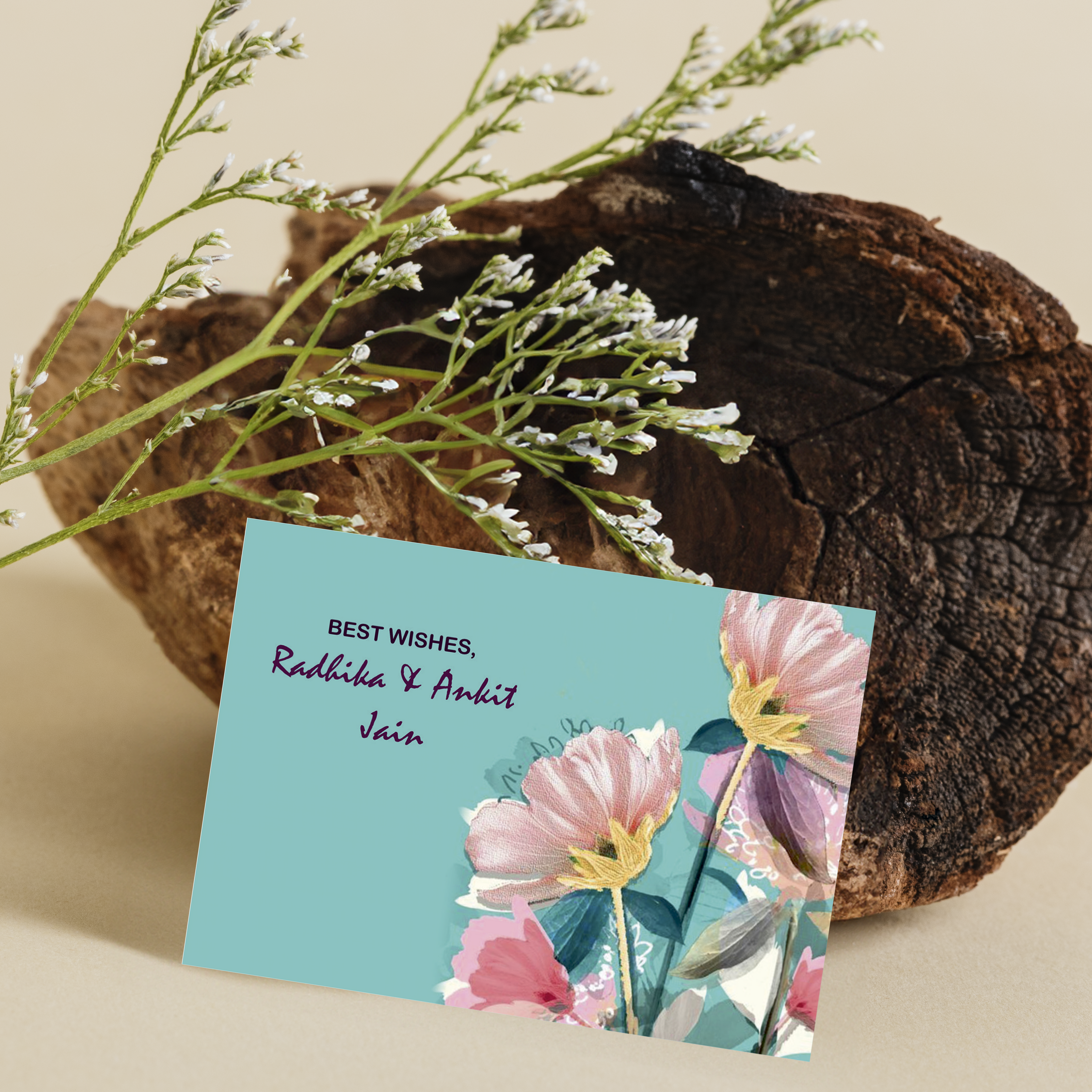 Personalised Gift Tag-Misty Florals