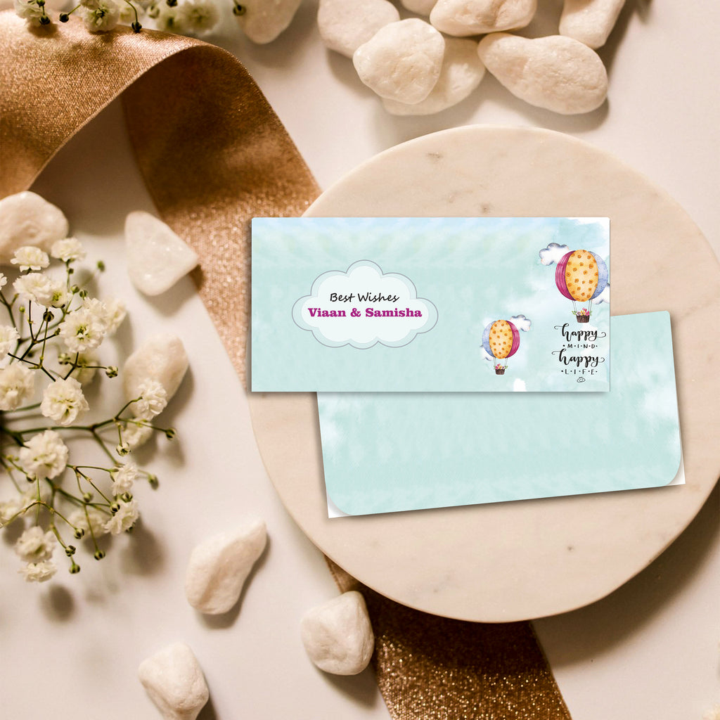 Money Envelope Blue Parachute