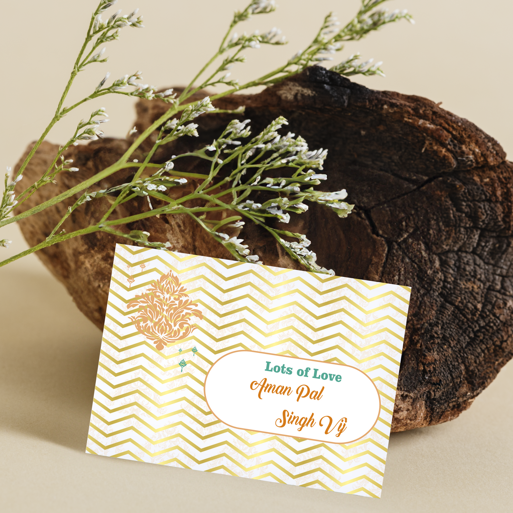 Personalised Gift Tag-Ornate
