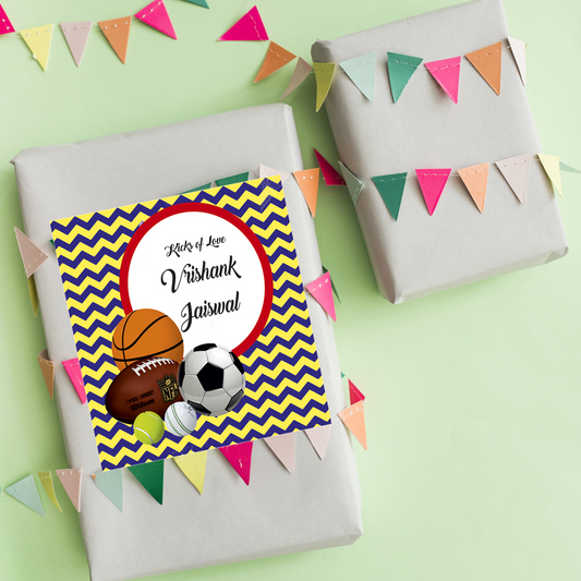 Sports Theme Gift Tag For Kids