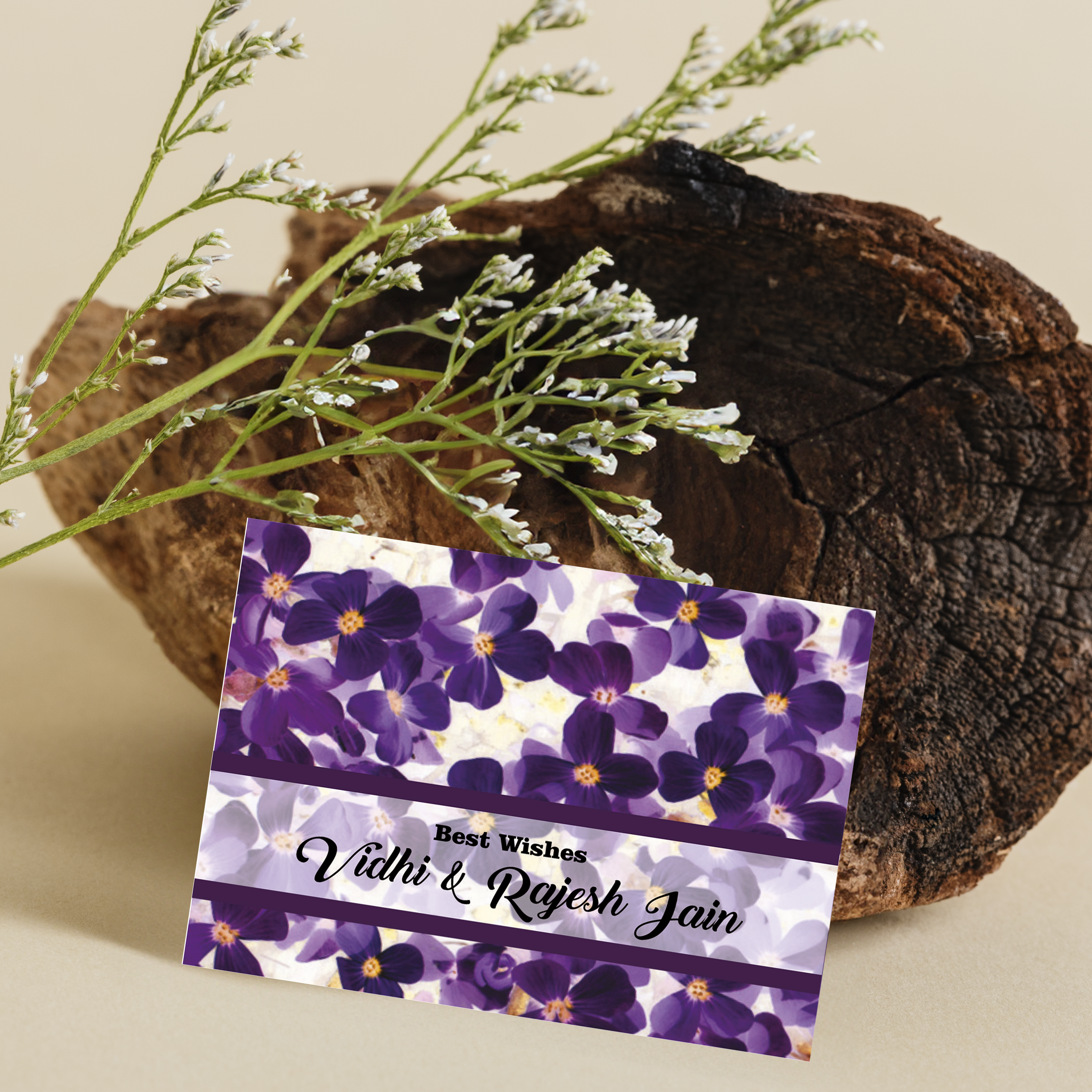 Personalised Gift Tag-Violet