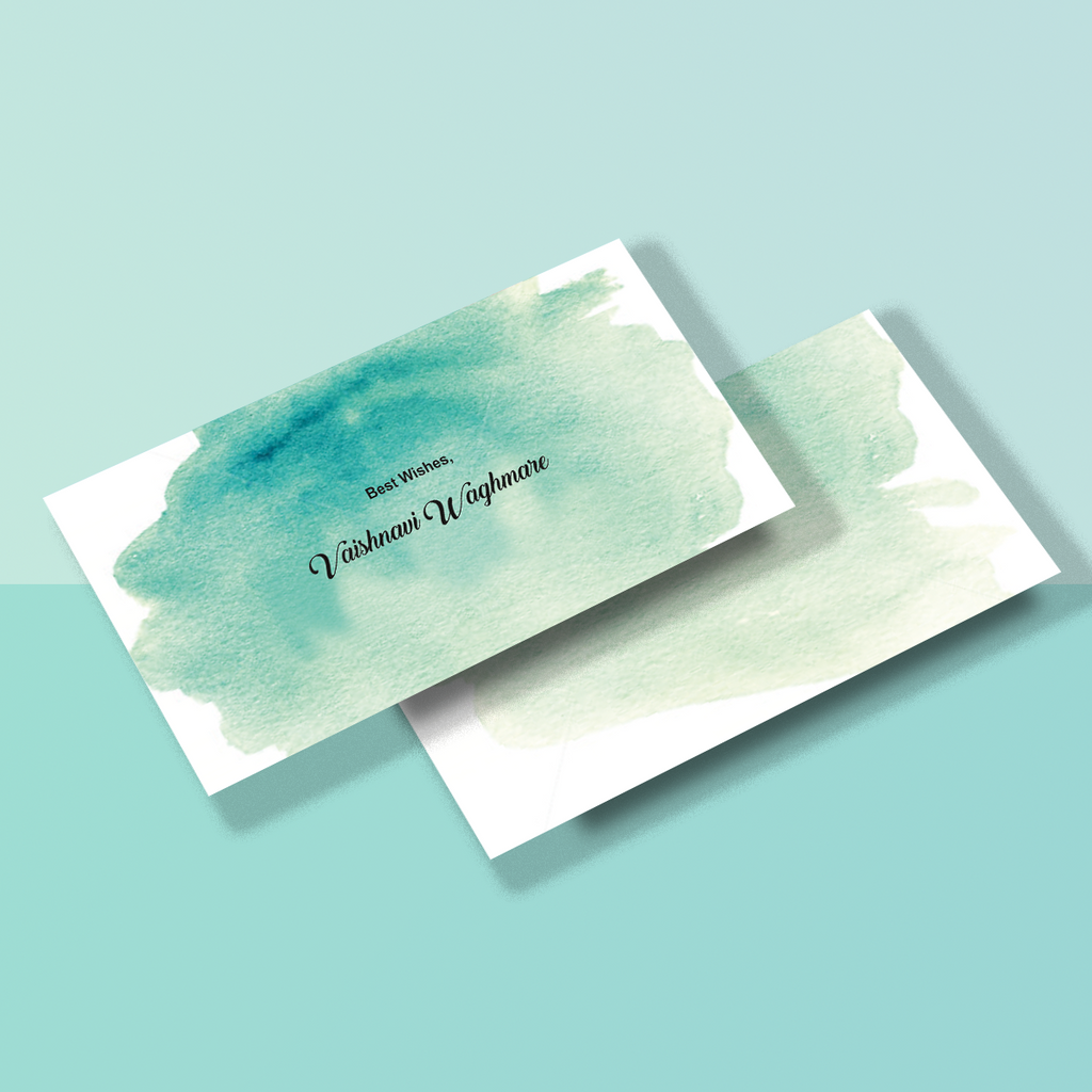 Personalised Money Envelope Watery Color