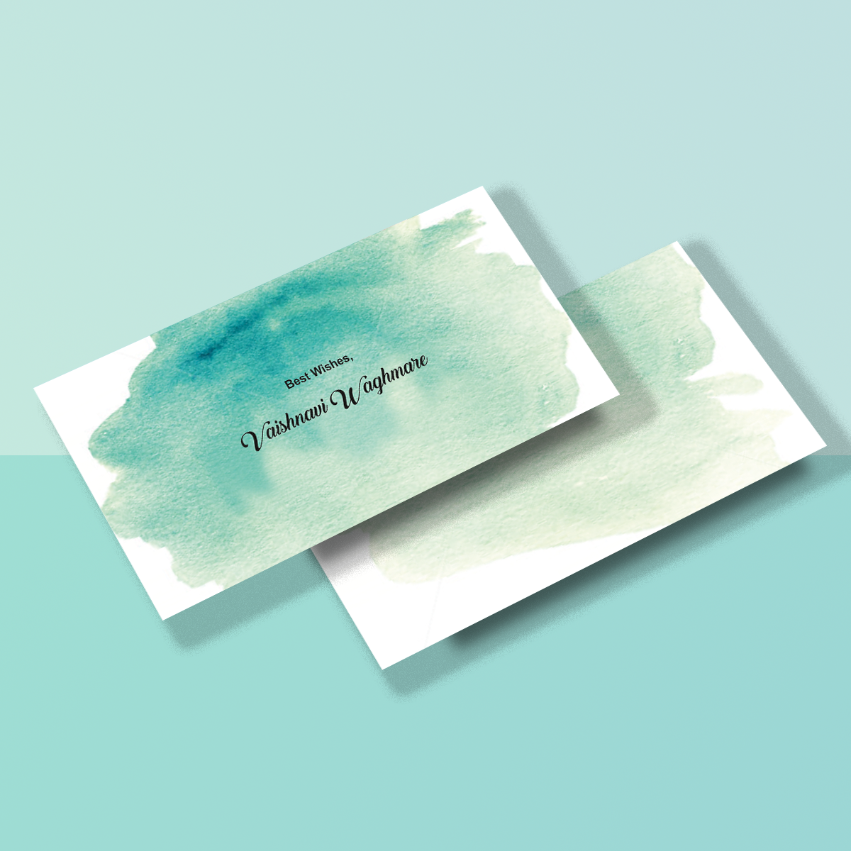 Personalised Money Envelope Watery Color
