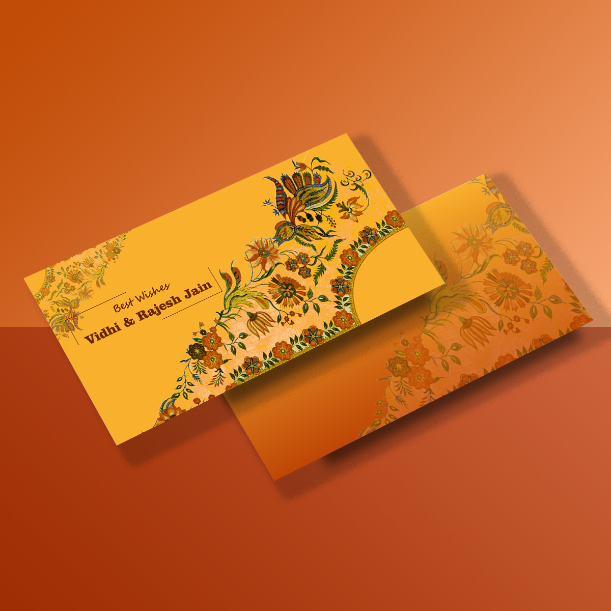 Money Gift Envelope Yellow Blossom