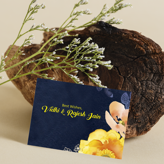 Yellow Flower Theme Gift Tag