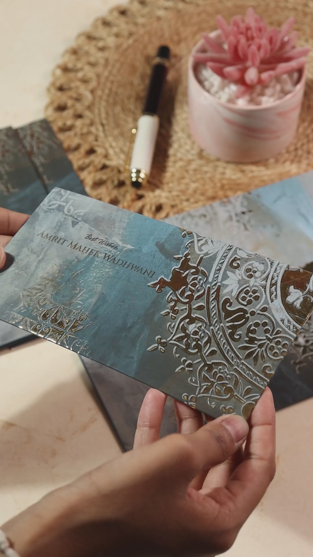 Money Envelope for Gifting Foiled Art