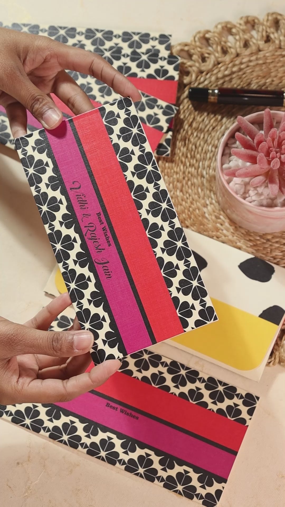 Personalised Money Envelope Spade