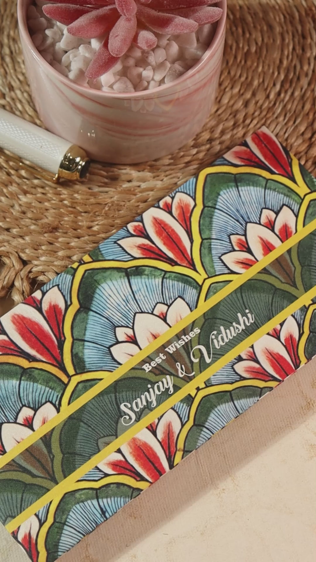 Personalised Money Envelope Floor Art