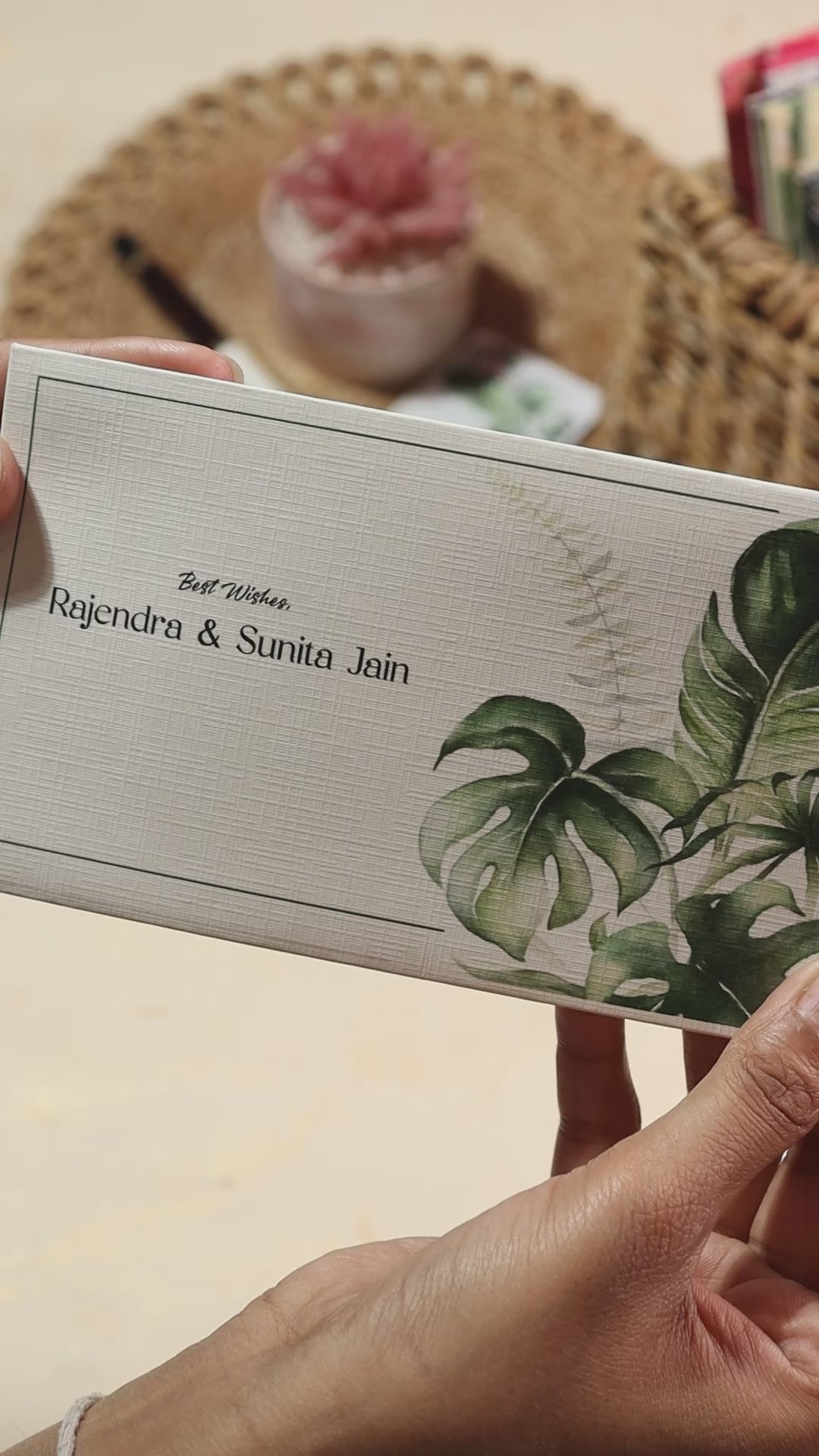 Shagun Money Envelope Palm Leaf