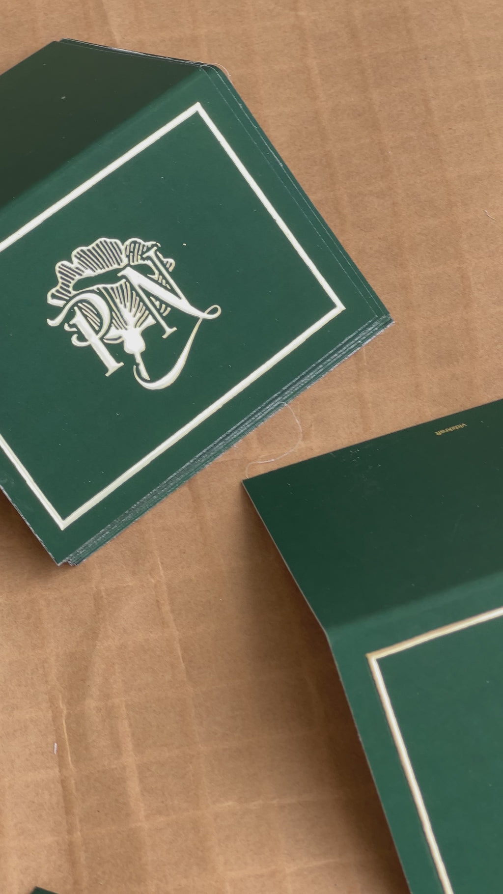 Folding Cards Royal Green