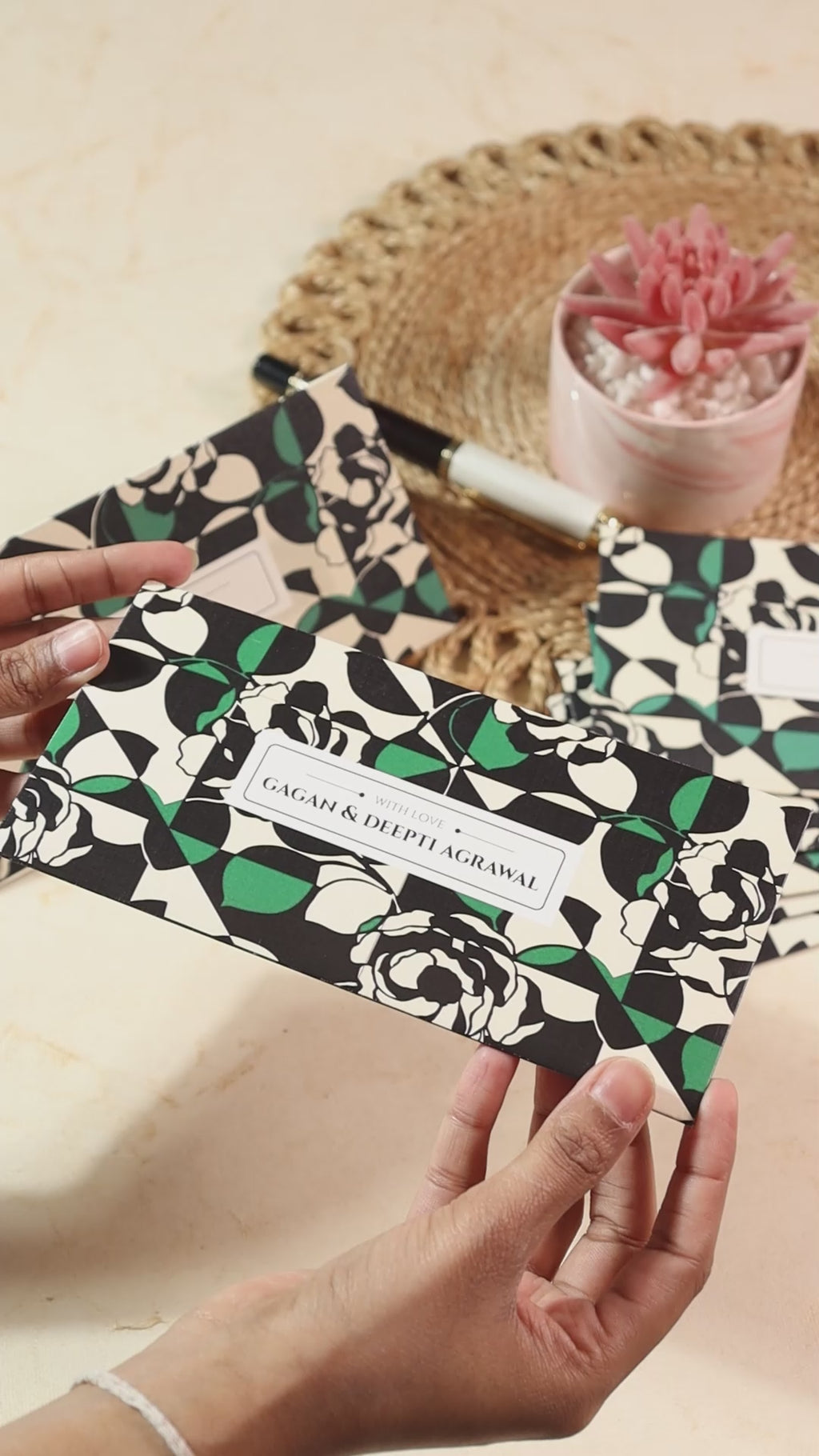 Money Gift Envelope Glass Paint