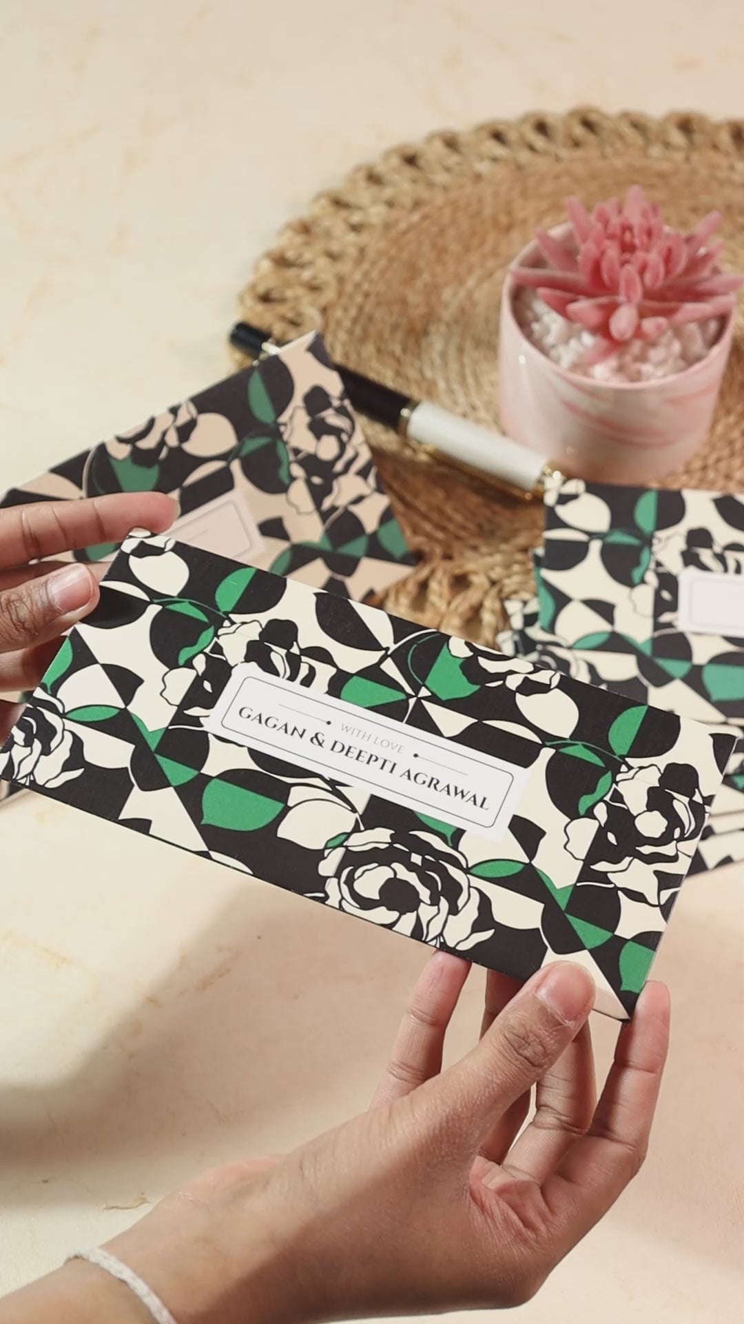 Money Gift Envelope Glass Paint