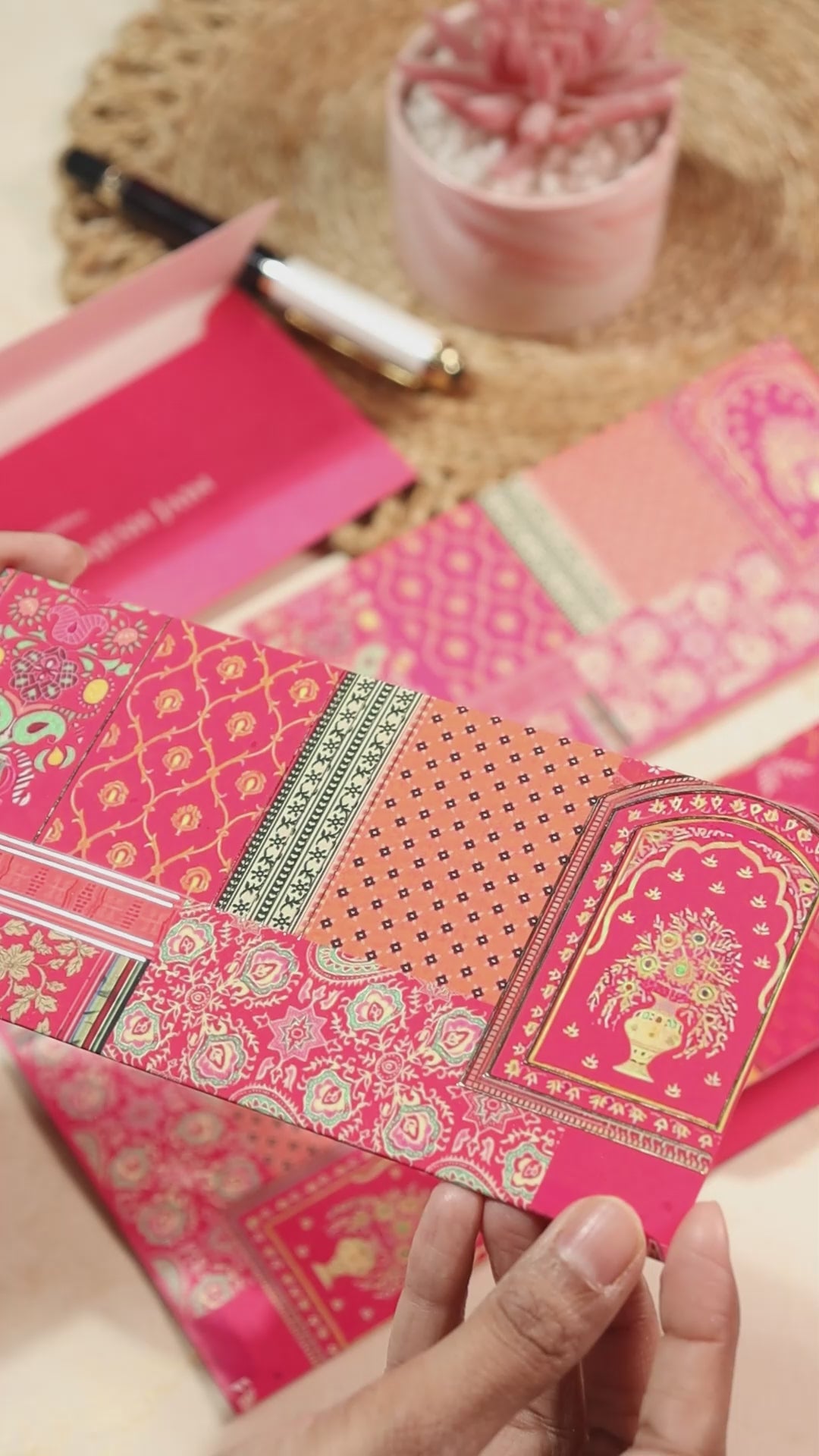 Personalised Money Envelope Blushing