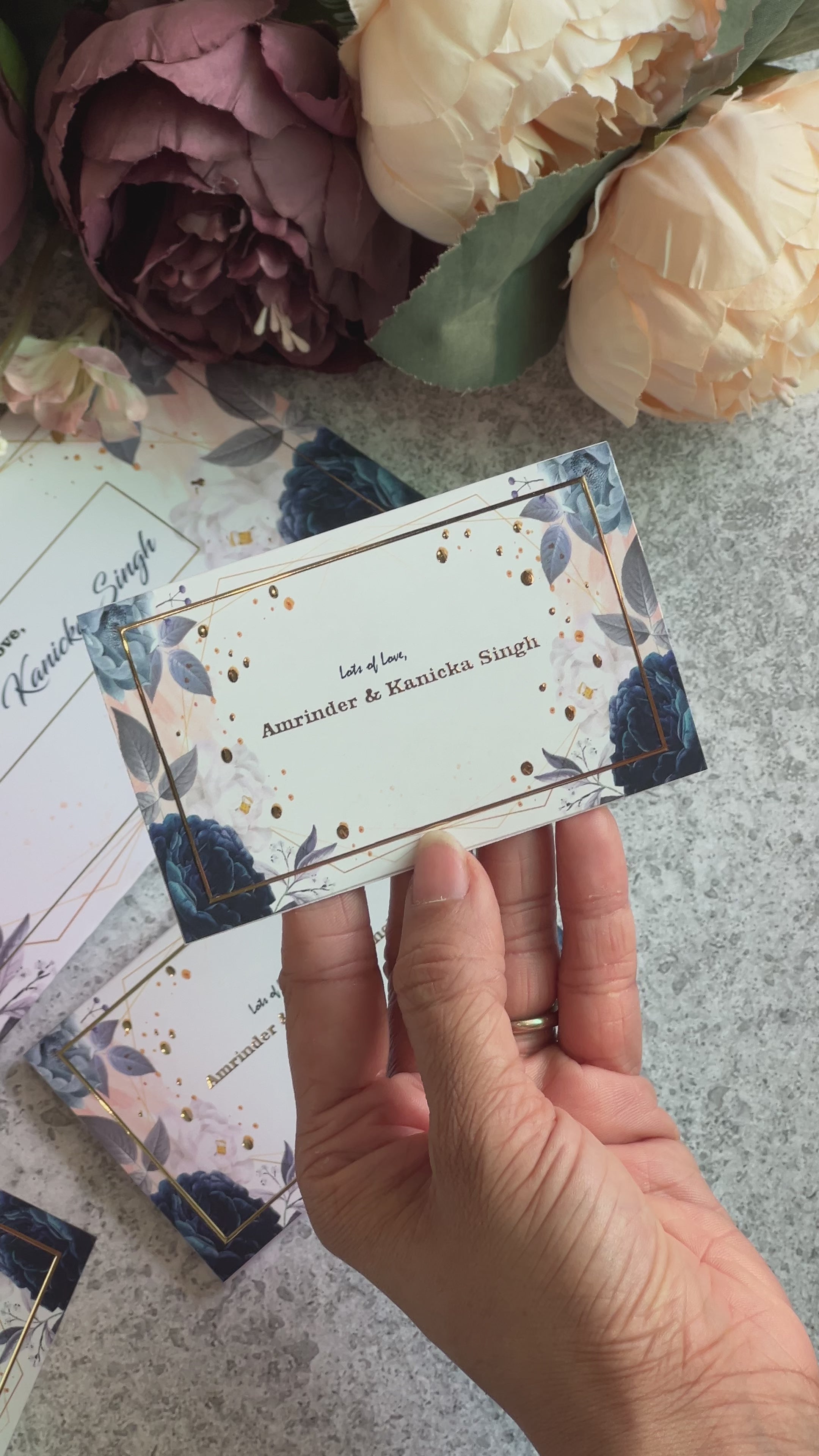Folding Notecards Ivory Silk