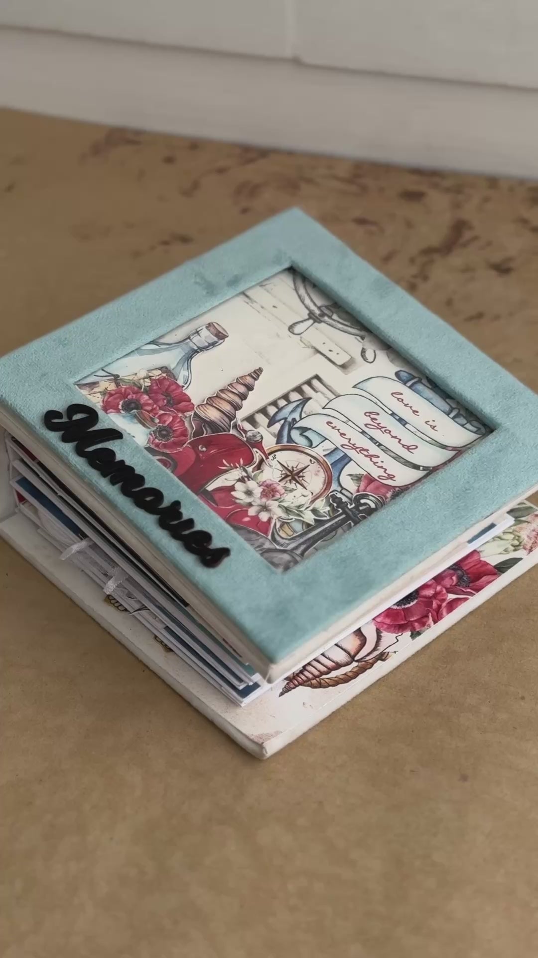Friends Memory Book- Blue Border