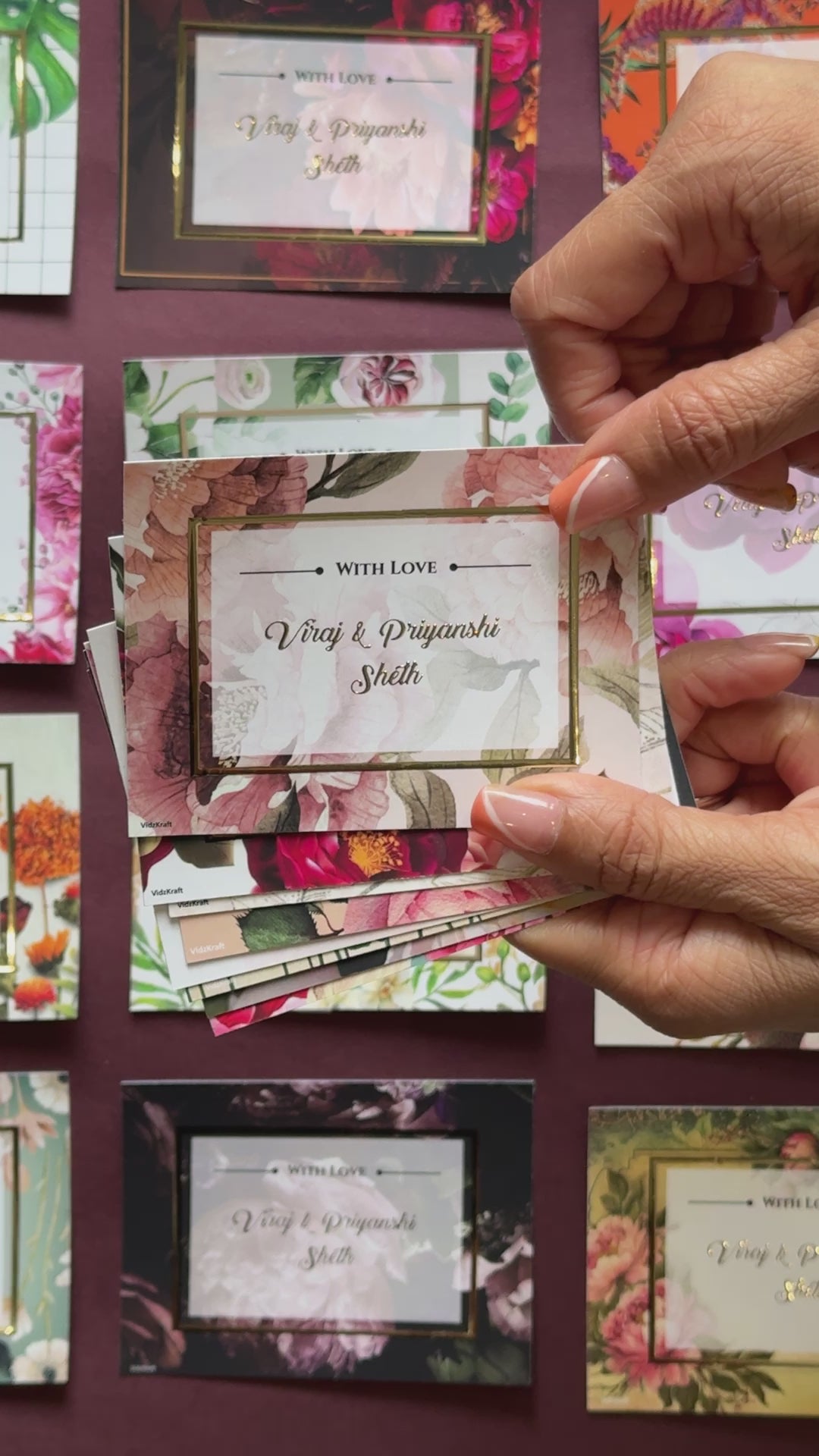 Assorted Set Of Gold Foil Tags